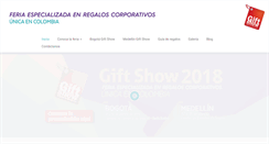 Desktop Screenshot of giftshow.com.co